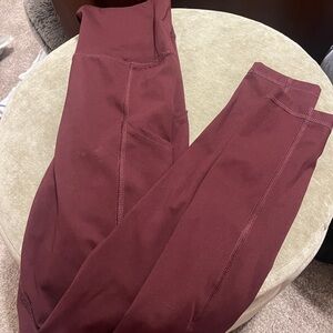 American Eagle Burgundy Leggings